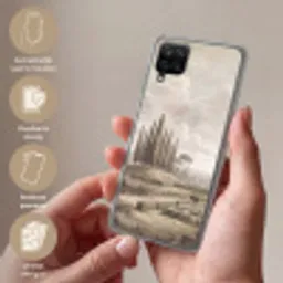 Vallei - Tuin - Natuur - Groen Telefoonhoesje Samsung Galaxy A12 klein -sfeer3_NL