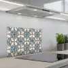 Barok - Tegel - Kleurrijk keuken achterwand spatscherm klein 900 -3d_schuin