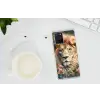 Leeuw - Leeuwenkop - Wilde dieren - Bloemen Telefoonhoesje Samsung Galaxy S10 Lite klein -oordopS10Lite