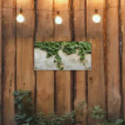 Klimop - Muur - Groen tuinposter los doek klein -sfeer1