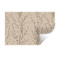 Katoen - Natuur - Taupe Muursticker klein 286 -3d