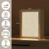 Lichtbeige - Marmer - Diffusie adering Light Box met kabel (Tafellamp) klein 925 -USP_NL