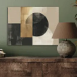Abstract - Goud - Zwart - Kunst PET vilt klein -sfeer2