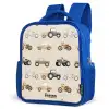 Retro voertuigen patroon Kinderrugzak - Blauw middel -schuin