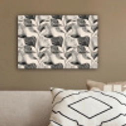 Botanisch - Bladeren - Zwart canvas 2cm klein 34 -sfeer3