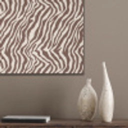 Zebra - Patroon - Zwart - Wit PET vilt klein 837 -sfeer6_closeup