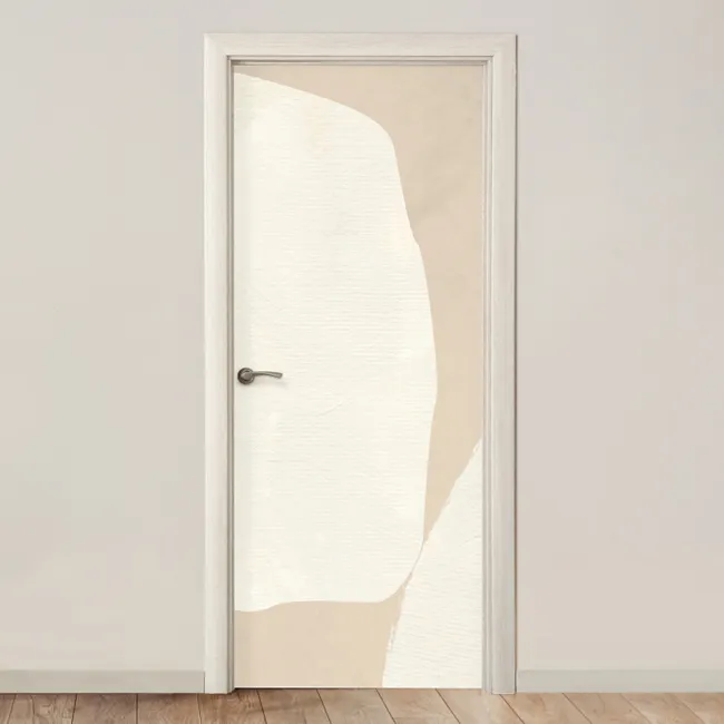 Door sticker - Beige - Abstract - Modern