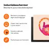 Tijger - Roze - Oranje Inductie beschermer vinyl 3mm klein -zzzzzzz-td-ups