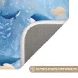 Walvissen - Oceaan - Blauw Badmat klein 997 -USP_AntislipDE
