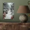 Bos - Winter - Bomen - Natuur - Pad - Sneeuw plexiglas 5mm klein -sfeer3