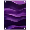 Golven - Abstract - Paars tuinposter los doek klein -3d