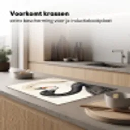 Zwanen - Hartvorm - Dieren Inductie beschermer vinyl 3mm klein -sfeer1