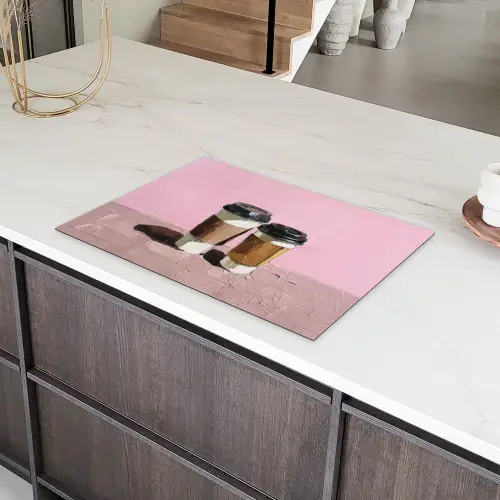 Koffiebekers - Deksel - Verf - Textuur Inductie beschermer vinyl 3mm klein -sfeer8