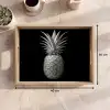 Ananas - Gedetailleerd - Bladeren Dienblad Rechthoek middel -USP_Formaat