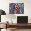 Regenboogkleuren - Man - schilderij PET vilt klein -sfeer5