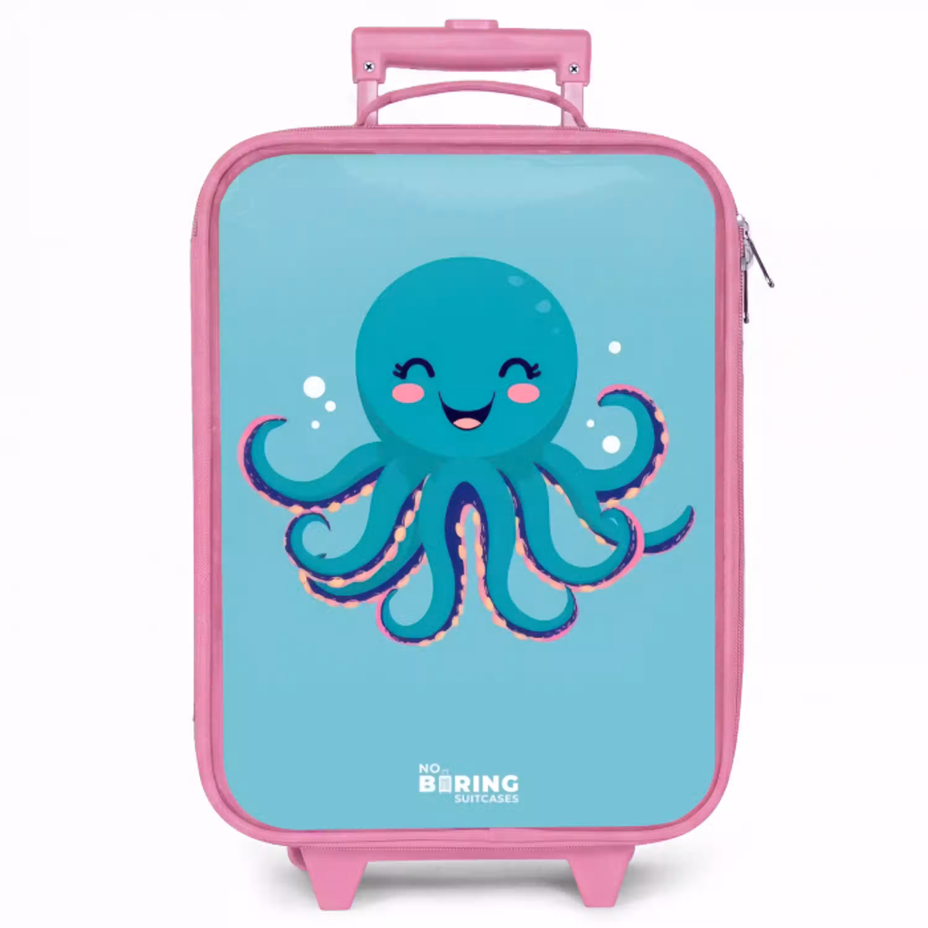 Octopus - Water - Blauw Kinderkoffer - Roze klein -zzz_website3d