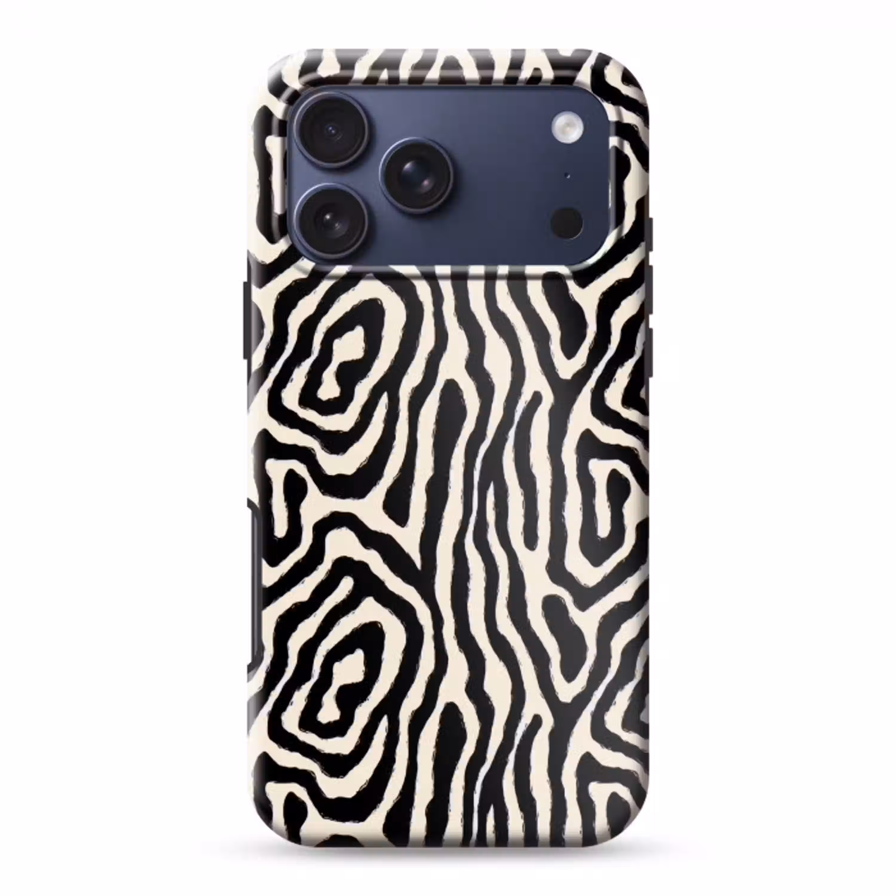 Zebra - Abstract - Zwart Toughcase MagSafe Apple iPhone 17 Pro Max klein 1019 -3d