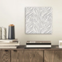 Zebra - Motief - Grijs aluminium wit klein 46 -sfeer1