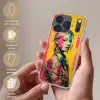 Vrouw - Verfstrepen - Gekleurd Telefoonhoesje iPhone 17 Pro klein -sfeer3_NL