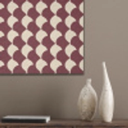 Rood - Tegelpatroon - Crème PET vilt klein 837 -sfeer6_closeup
