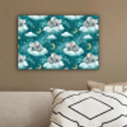 Koala's - Betoverend - Blauw canvas 2cm klein 34 -sfeer3