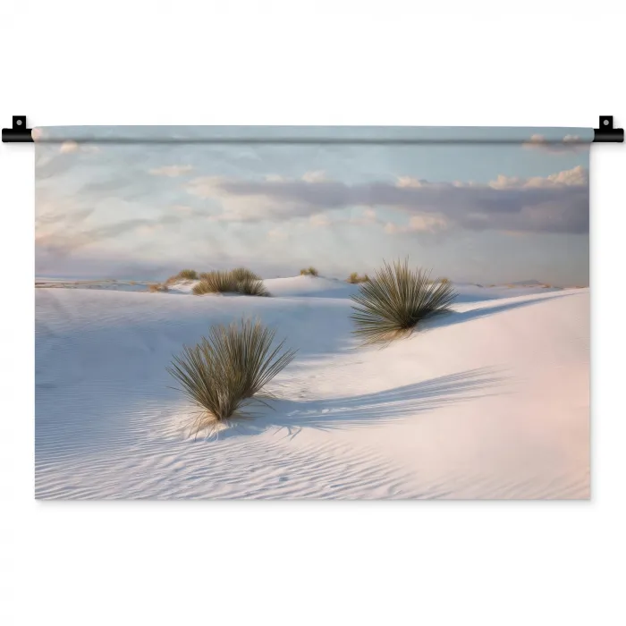 Duinen - Gras - Wolken - Beige Wandkleed katoen klein -zz3d