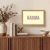 Karma - Luipaardprint - Geel Light Box met kabel (Tafellamp) klein -sfeer2