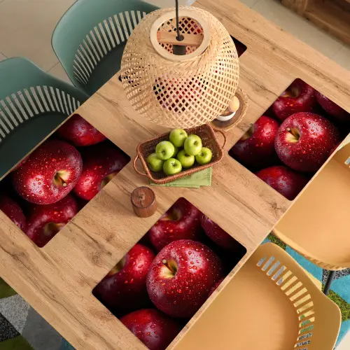 Rood - Appels - Fruit Placemat vinyl groot -zzsfeer5_Kitchenyeah-website