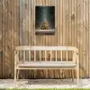 Kerstboom - Bos - Sneeuw - meerkleurig Tuinposter op houten frame 2 cm dik klein -sfeer4