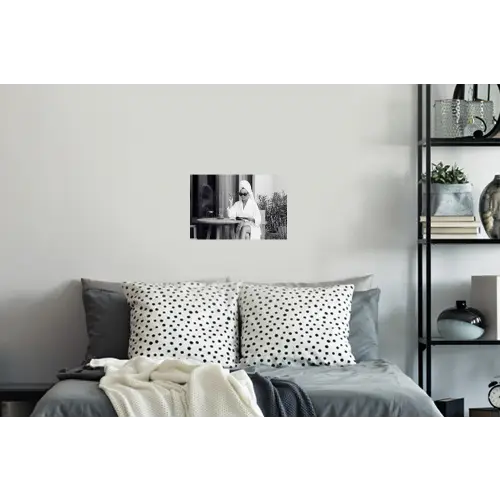 Modern - Vrouw - Zwart - Wit Muursticker klein -slaapkamer