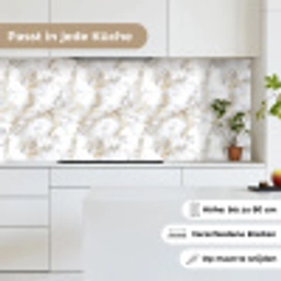 Gouden aders - Marmer - Wit keuken achterwand 2 middel 871 -sfeer4_DE