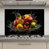 Fruit - Appel - Sinaasappel - Rode vruchten - Water keuken achterwand spatscherm klein -3d_website