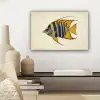 Vis - Sierlijk - Vinnen - Illustratie canvas 2cm klein -sfeer6