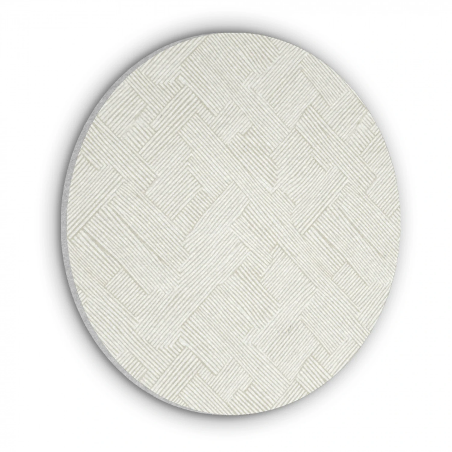 Textuur - Abstract - Beige Akoestische PET Vilt - Rond klein 838 -3d