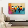 Vogels - Kleurrijk - Tak - Abstract canvas 2cm klein -sfeer6