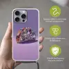Edelstenen - Glitters - Paars - Kleurrijk Hoesje iPhone 16 Pro Max met koord klein -sfeer2_NL