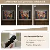 Graffiti - Schotse hooglander - Zwart - Koe Light Box met batterij (Wandlamp) middel -USP_dimbaarNL