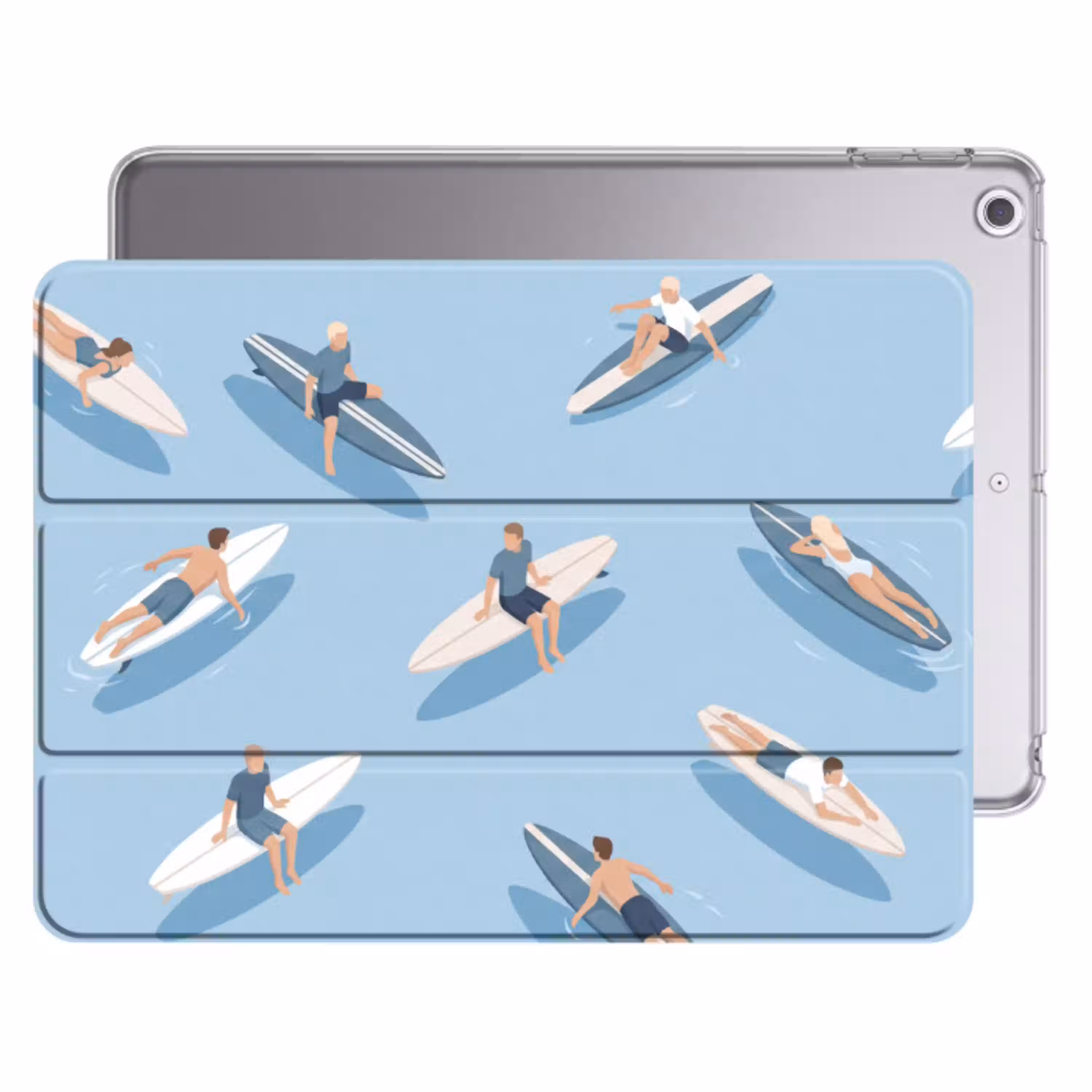 Mensen - Surfen - Water - Zomer - Illustratie Apple iPad 2017 middel -threedimensional_3d_global