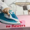 No rain no flowers - Bloem - Roze Wandkleed katoen klein -tsfeer9_DE