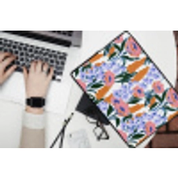 Patroon - Aquarel - Kleurrijk laptophoes neopreen klein 279 -bureau