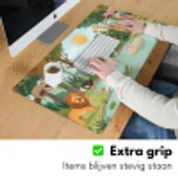 Jungle - Oase - Dieren - Kleurrijk Muismat XXL klein -sfeer3