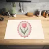 Tulp - Lijst - Ovaal - Illustratie Inductie beschermer vinyl 3mm klein -sfeer5