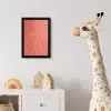 Water - Druppels - Roze fotolijst zwart zonder passe partout klein -usfeer4_kinderkamer