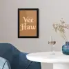 Yee haw - Bruin - Minimalistisch fotolijst zwart zonder passe partout klein -sfeer4