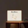 Minimalistisch - Walvis - Bloemen - Stippen Light Box met batterij (Wandlamp kind) middel -sfeer1_kind