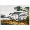 Italiaans landschap parasoldennen - Kunst - Hendrik Voogd - Schilderij - Zwart wit - Oude meesters poster papier klein -3d