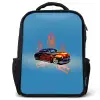 Hotrod flames Rugzak - Zwart middel -3d