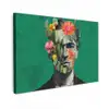 Man - Planten - Groen canvas 2cm klein -z3d
