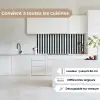Verticale strepen - Blauw - Crème keuken achterwand 2 middel 871 -sfeer4_FR