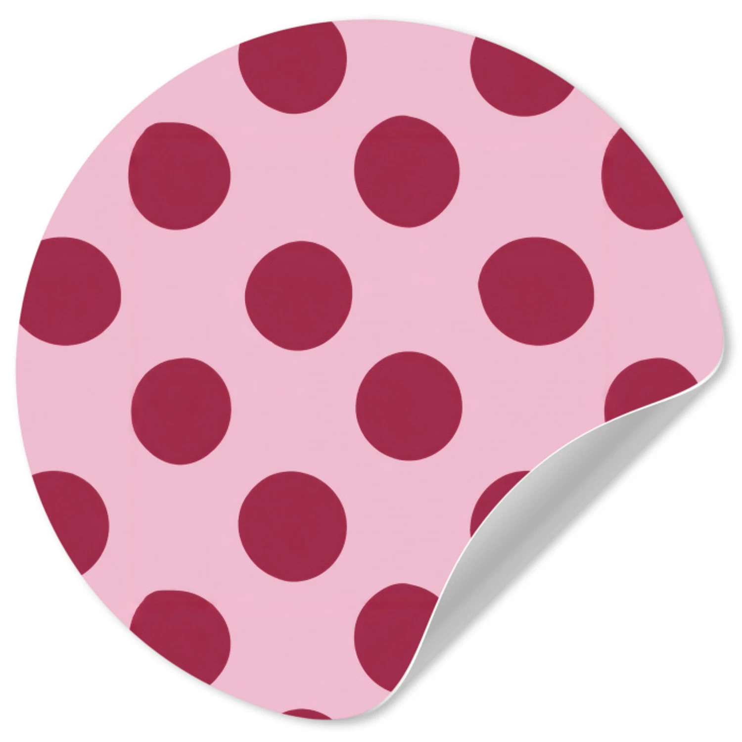 Stippen - Patroon - Bordeaux Wandcirkel behangsticker klein 186 -3d
